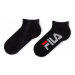 Fila Súprava 2 párov kotníkových ponožiek unisex Calza Invisibile F9199 Čierna
