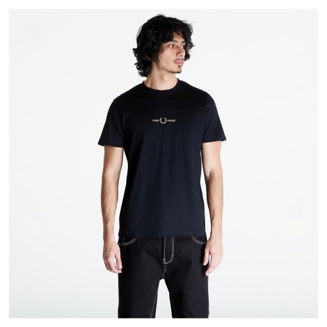 Tričko FRED PERRY Graphic Print T-Shirt Black