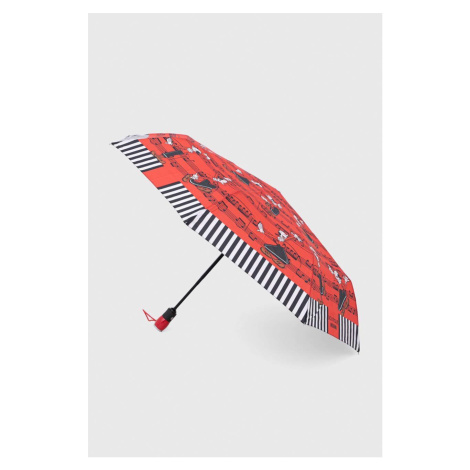 Dáždnik Moschino červená farba, 7991