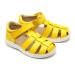 Detské kožené sandále Chipmunks žltá farba