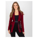 Burgundy knitted cape with tie belt