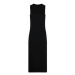 KARL LAGERFELD Každodenné šaty Logo Tape Snap 211W1365 Čierna Slim Fit