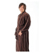 TERAMO 1223 Pánske bavlnené kimono Chocolate Brown - Vestis dlouhý župan kimono
