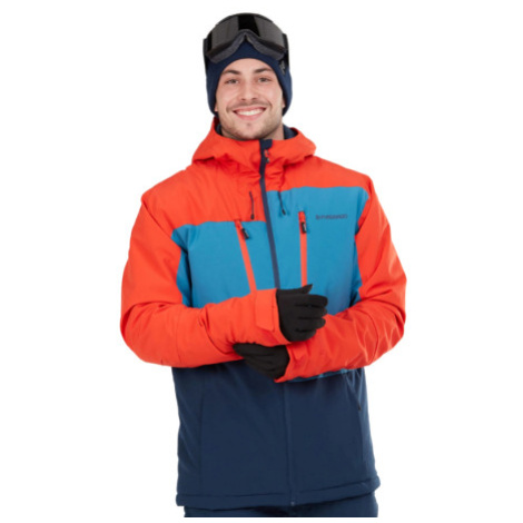 Pánska lyžiarska bunda s kapucňou FUNDANGO Atlas Allmountain Jacket-281-redorange