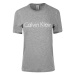 Calvin Klein sivé dámske tričko S/S Crew Neck