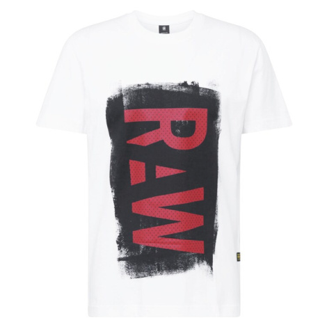 G-Star RAW Tričko  červená / čierna / biela