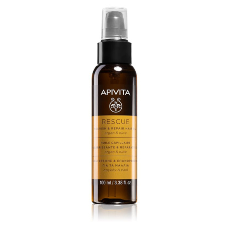 Apivita Holistic Hair Care Argan Oil & Olive hydratačný a vyživujúci olej na vlasy s arganovým o