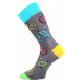 Lonka BICYKLE Unisex ponožky, sivá, veľkosť
