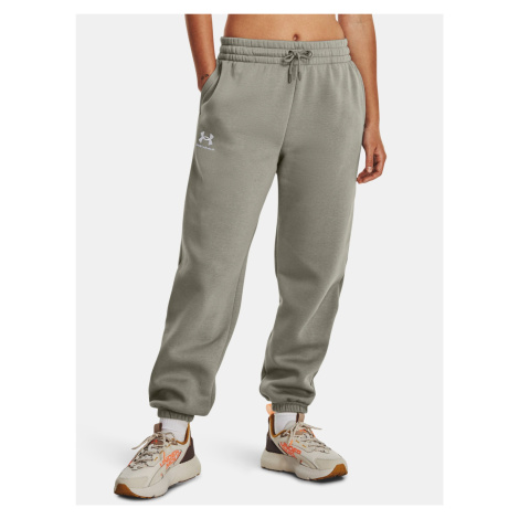 Zelené tepláky Under Armour Essential Fleece Joggers