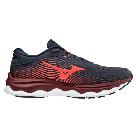 Women's Running Shoes Mizuno Wave Sky 5 / India Ink / Living Coral / Pomegranite