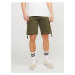 Khaki pánske cargo kraťasy Jack & Jones Cole