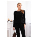 Viscose waist overalls black