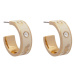 Coach Náušnice Enamel Horse & Carriage Hoop Earrings 37479036GLD100 Zlatá