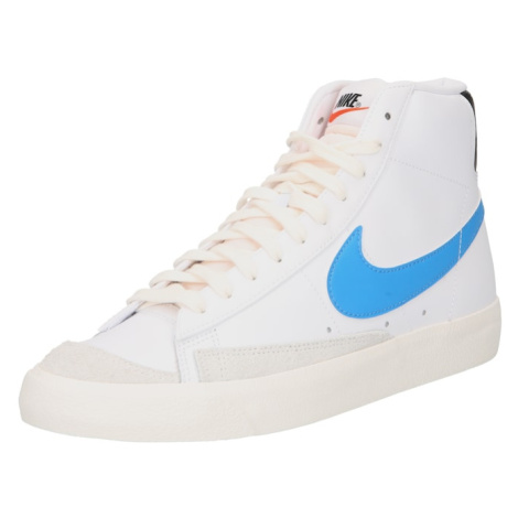 Nike Sportswear Členkové tenisky 'Blazer Mid 77 Vintage'  svetlobéžová / azúrová / čierna / biel