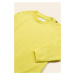 Detský bavlnený sveter Mayoral žltá farba, tenký