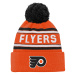 Philadelphia Flyers detská zimná čiapka wordmark cuffed pom