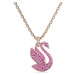 Swarovski Retiazka 'Swan pendant'  zlatá / rosé