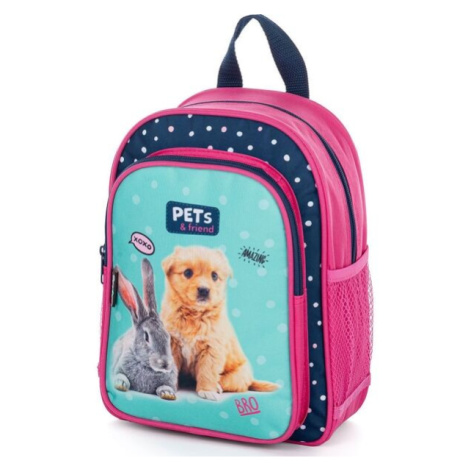 Oxybag KID BACKPACK PETS Predškolský batoh, ružová, veľkosť