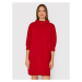 Liviana Conti Úpletové šaty L1WI24 Červená Regular Fit