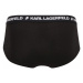 Karl Lagerfeld Nohavičky  čierna / biela
