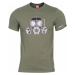 Pánske tričko Gas mask Pentagon® – Olive Green