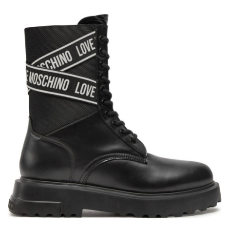 LOVE MOSCHINO Šnurovacia obuv JA24094G1LIA700A Čierna