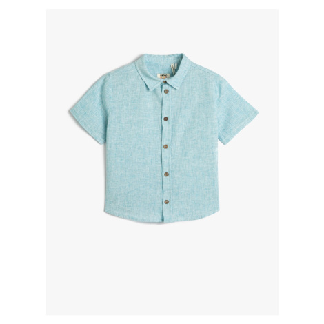 Koton Shirts Short Sleeves Classic Collar