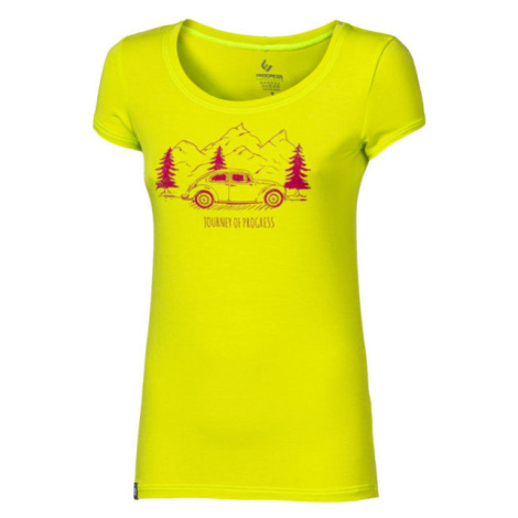 PROGRESS LIBERTA BEETLE Dámske bambusové tričko s potlačou, žltá, veľkosť