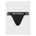 Juicy Couture Súprava 3 kusov brazílskych nohavičiek Diddy JCLRU123543 Čierna