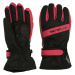 Hannah Mojo Jr Detské lyžiarske rukavice 10039258HHX black mel (red)