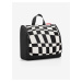Bielo-čierna vzorovaná kozmetická taška Reisenthel Toiletbag XL Op-Art