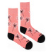 Ponožky Zaláskovaná púpava ružová