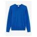 Modrý pánsky sveter z merino vlny Celio Semeriv