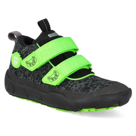 Jeseň 2023 Barefoot obuv s membránou Affenzahn - Minimal Lowboot Knit Happy Panther čierna
