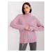 Light purple viscose turtleneck