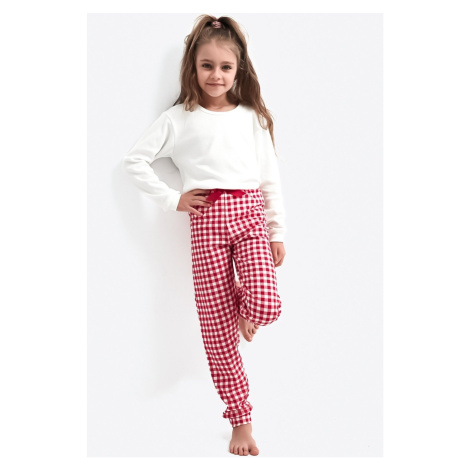 Dievčenské pyžamo Sensis Perfect - bavlna Ecru