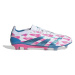 Pánske futbalové kopačky outdoorové ADIDAS Predator Elite M FG cloud white solar blue solar pink