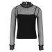 Women's Double-Layer Mesh L/S Black