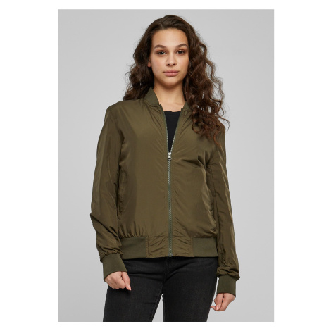 Women's Light Bomber Jacket - Dark Olive Urban Classics