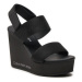 Calvin Klein Jeans Sandále Wedge Sandal Webbing In Mtl YW0YW01479 Čierna