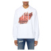 Mikina Diesel S-Ginn-Hood-E8 Sweat-Shirt Bright White