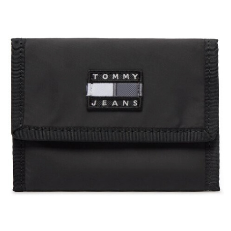 Tommy Jeans Pánska peňaženka Tjm Heritage Trifold AM0AM11714 Čierna Tommy Hilfiger