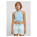 Women's balticblue Cropped Knot Top