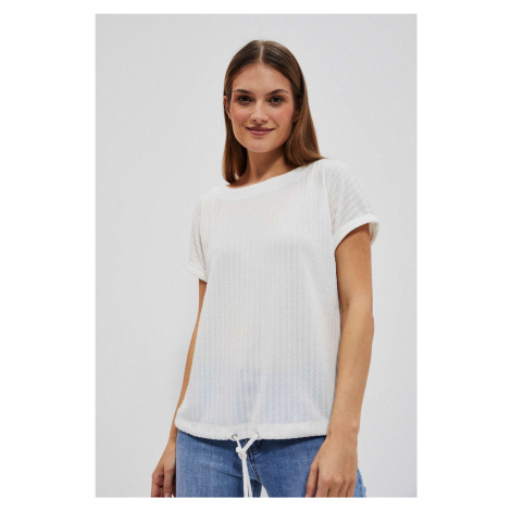 WOMEN'S T-SHIRT L-TS-4024 WHITE Moodo