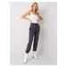 Dark grey women's sweatpants RUE PARIS