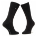 Tommy Hilfiger Súprava 2 párov vysokých pánskych ponožiek 100001496 Čierna