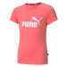 Puma detské tričko ESS Logo Tee Girls Farba: Broskyňová