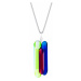 Preciosa Strieborný náhrdelník s kryštálmi Neon Collection by Veronica 70 (retiazka, prívesok)