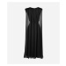 Šaty Karl Lagerfeld Midi Ceremony Cape Dress Black