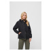 Women's summer windbreaker with front zipper black